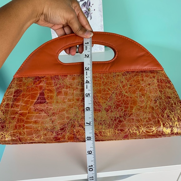 Orange evening purse - Picture 7 of 7